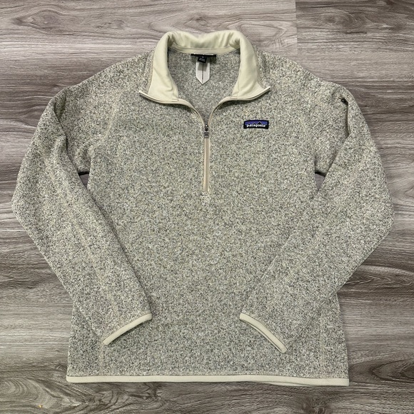 NWOT Patagonia Better Sweater 1/4 Zip in Gray/Tan Heather - Picture 4 of 7